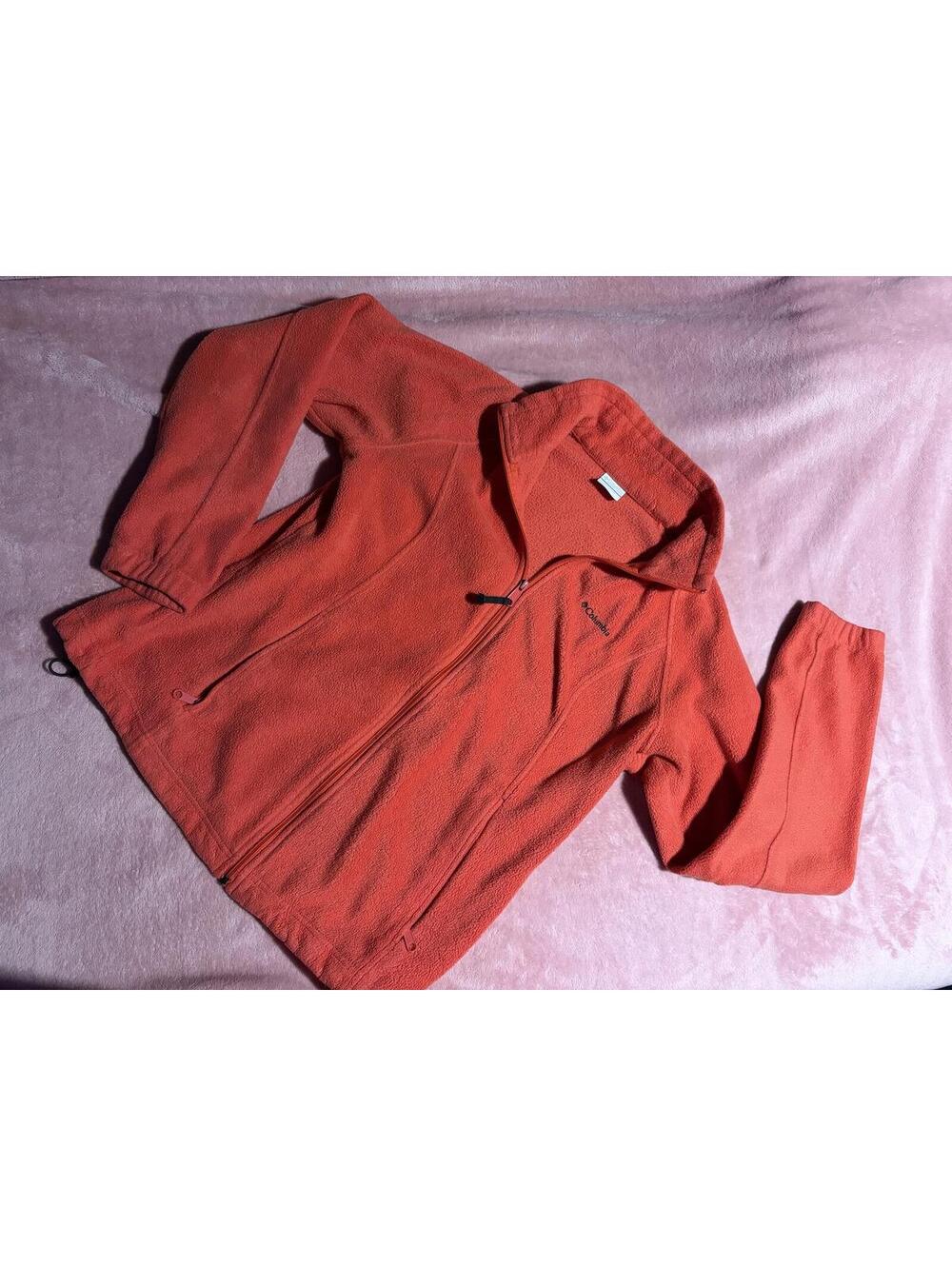 Columbia Red Fleece Jacket Size Large